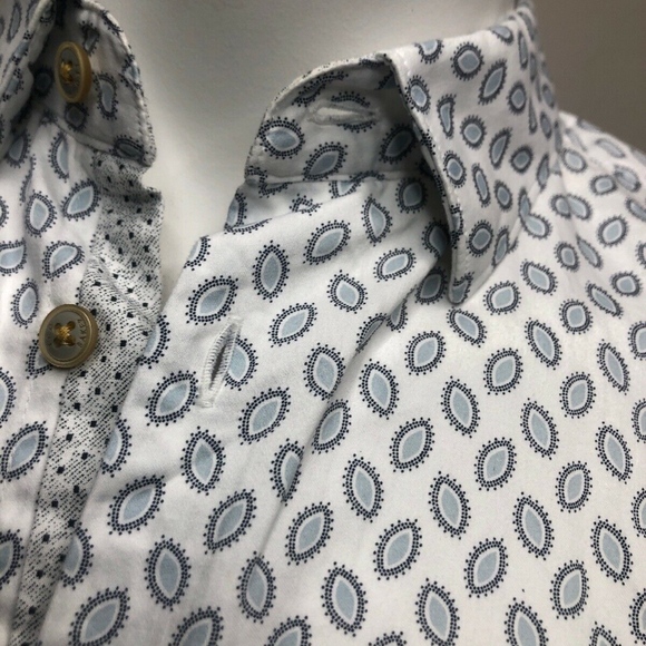 Newfone Trim Fit Chambray Sport Shirt - Picture 7 of 8